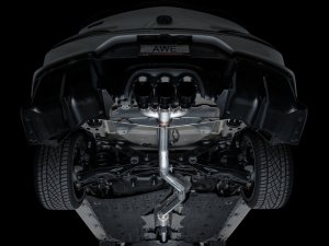 Acura Integra Performance Exhaust - AWE Tuning - Cat Back Track Edition - Diamond Black - 2024+